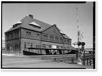 New London Railroad Station, State Street Vicinity, New London, New London County, CT - 9, Antique Poster
