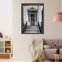Eliza Huntington Memorial Home, 99 Washington Street, Norwich, New London County, CT - 3, Historic Print