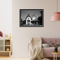 Colonel Converse House, 185 Washington Street, Norwich, New London County, CT - 2, Historic Print