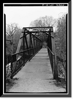 Indian Leap Pedestrian Bridge, Norwich, New London County, CT - 2 Classic, Historic Print