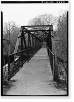 Indian Leap Pedestrian Bridge, Norwich, New London County, CT - 2 Classic, Historic Print