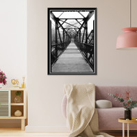 Indian Leap Pedestrian Bridge, Norwich, New London County, CT - 4, Historic Reproduction