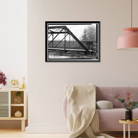Indian Leap Pedestrian Bridge, Norwich, New London County, CT - 8, Antique Poster