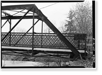 Indian Leap Pedestrian Bridge, Norwich, New London County, CT - 8, Antique Poster