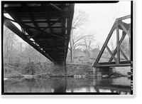 Indian Leap Pedestrian Bridge, Norwich, New London County, CT - 10 Classic, Vintage Print