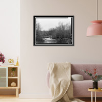 Indian Leap Pedestrian Bridge, Norwich, New London County, CT - 12, Antique Poster