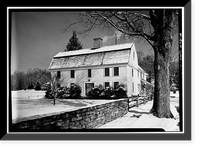 Historic Framed Print, Bradford-Huntington House, 16 Huntingtown Lane, Norwichtown, New London County, CT - 3,  17-7/8" x 21-7/8"