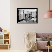 Historic Framed Print, Bradford-Huntington House, 16 Huntingtown Lane, Norwichtown, New London County, CT - 3,  17-7/8" x 21-7/8"