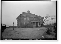 Captain Thomas Noyes House, Old Pequot Trail, Pawcatuck, New London County, CT Classic, Antique Print
