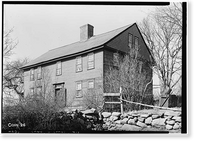 Robert Stanton House, Stonington, New London County, CT, Antique Print