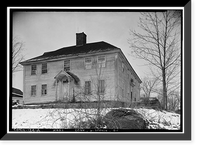 House, Post Office Vicinity, North Stonington, New London County, CT Classic, Vintage Print