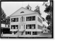 Historic Framed Print, Town Hall, Brooklyn, Windham County, CT - 2,  17-7/8" x 21-7/8"