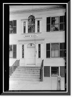 Historic Framed Print, Town Hall, Brooklyn, Windham County, CT - 3,  17-7/8" x 21-7/8"