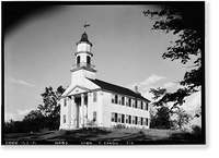 Historic Framed Print, First Congregational Church, Canterbury, Windham County, CT,  17-7/8" x 21-7/8"