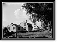 Historic Framed Print, Main Street (Houses), Plainfield, Windham County, CT,  17-7/8" x 21-7/8"