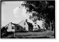 Historic Framed Print, Main Street (Houses), Plainfield, Windham County, CT,  17-7/8" x 21-7/8"