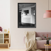 Historic Framed Print, Cleveland House, Bradford Hill, Plainfield, Windham County, CT - 3,  17-7/8" x 21-7/8"