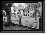 Historic Framed Print, Bowen House, Woodstock, Windham County, CT,  17-7/8" x 21-7/8"