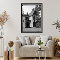 Historic Framed Print, Bowen House, Woodstock, Windham County, CT - 6,  17-7/8" x 21-7/8"