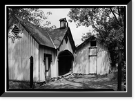 Historic Framed Print, Bowen House, Woodstock, Windham County, CT - 53,  17-7/8" x 21-7/8"