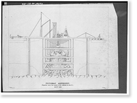 Potomac Aqueduct, Georgetown abutment at Georgetown waterfront, Washington, District of Columbia, DC - 11, Historic Print