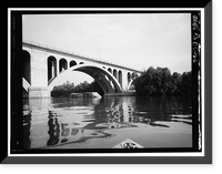 Potomac Aqueduct, Georgetown abutment at Georgetown waterfront, Washington, District of Columbia, DC - 20, Historic Print