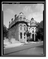Grafton Tyler Double House, 1314 Thirtieth Street Northwest, Washington, District of Columbia, DC, Vintage Wall Art