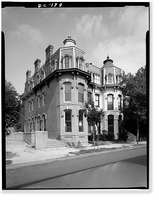 Grafton Tyler Double House, 1314 Thirtieth Street Northwest, Washington, District of Columbia, DC, Vintage Wall Art