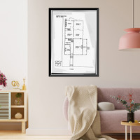 Crawford-Cassin House, 3017 O Street Northwest, Washington, District of Columbia, DC - 5 Classic, Antique Poster