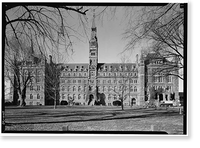 Georgetown University, Healy Building, Thirty-seventh & O Streets, Northwest, Washington, District of Columbia, DC - 2, Historic Reproduction
