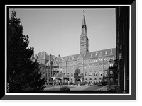 Georgetown University, Healy Building, Thirty-seventh & O Streets, Northwest, Washington, District of Columbia, DC - 4, Antique Poster