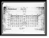 Georgetown University, Healy Building, Thirty-seventh & O Streets, Northwest, Washington, District of Columbia, DC - 35, Historic Reproduction