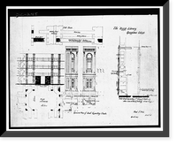 Georgetown University, Healy Building, Thirty-seventh & O Streets, Northwest, Washington, District of Columbia, DC - 41, Vintage Print