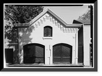 Historic Framed Print, Carriage House, 1313 Thirty-first Street Northwest, Washington, District of Columbia, DC - 2,  17-7/8" x 21-7/8"