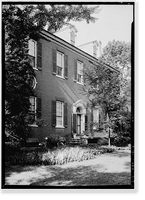 Historic Framed Print, Bowie-Sevier House, 3124 Q Street, Northwest, Washington, District of Columbia, DC,  17-7/8" x 21-7/8"