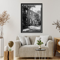 Historic Framed Print, Bowie-Sevier House, 3124 Q Street, Northwest, Washington, District of Columbia, DC,  17-7/8" x 21-7/8"