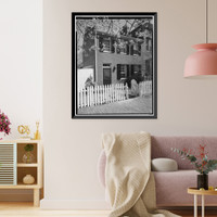 Historic Framed Print, Goszler-Manogue House, 1307 Thirty-fifth Street Northwest, Washington, District of Columbia, DC,  17-7/8" x 21-7/8"