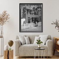 Historic Framed Print, Goszler-Manogue House, 1307 Thirty-fifth Street Northwest, Washington, District of Columbia, DC,  17-7/8" x 21-7/8"
