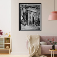 Historic Framed Print, Herron-Moxley House, 1503 Thirty-fifth Street Northwest, Washington, District of Columbia, DC,  17-7/8" x 21-7/8"