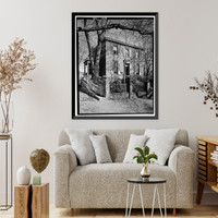 Historic Framed Print, Herron-Moxley House, 1503 Thirty-fifth Street Northwest, Washington, District of Columbia, DC,  17-7/8" x 21-7/8"