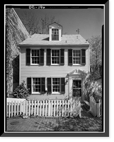 Historic Framed Print, Bussard-Newman House, 1311 Thirty-fifth Street Northwest, Washington, District of Columbia, DC,  17-7/8" x 21-7/8"