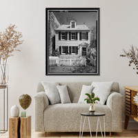 Historic Framed Print, Bussard-Newman House, 1311 Thirty-fifth Street Northwest, Washington, District of Columbia, DC,  17-7/8" x 21-7/8"