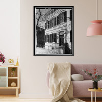 Historic Framed Print, Carroll Daly House, 1306 Thirty-fifth Street Northwest, Washington, District of Columbia, DC,  17-7/8" x 21-7/8"