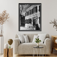 Historic Framed Print, Carroll Daly House, 1306 Thirty-fifth Street Northwest, Washington, District of Columbia, DC,  17-7/8" x 21-7/8"