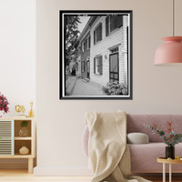 Harnedy Row Houses, 3617-21 Prospect Street Northwest, Washington, District of Columbia, DC Classic, Vintage Print