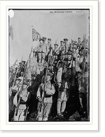 Historic Framed Print, Jap. mt. troops,  17-7/8" x 21-7/8"