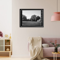 Historic Framed Print, Tudor Place, 1644 Thirty-first Street, Northwest, Washington, District of Columbia, DC - 68,  17-7/8" x 21-7/8"