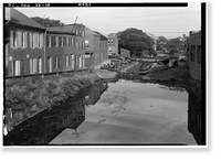 Historic Framed Print, Chesapeake & Ohio Canal, Georgetown Section, East & West parallel to M Street Northwest, Washington, District of Columbia, DC - 2,  17-7/8" x 21-7/8"