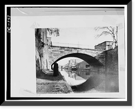 Historic Framed Print, Chesapeake & Ohio Canal, Georgetown Section, East & West parallel to M Street Northwest, Washington, District of Columbia, DC - 3,  17-7/8" x 21-7/8"