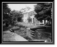 Chesapeake & Ohio Canal, Georgetown Section, East & West parallel to M Street Northwest, Washington, District of Columbia, DC - 5, Vintage Print